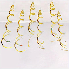 6pcs Swirl Decor PVC Spiral Indoor Party Decorations for Birthday and Christmas