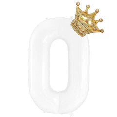 1pc 81 Rose Crown Number Foil Balloons Party Wedding Balloon