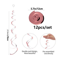 6pcs Swirl Balloon Curtain Decorations for Events