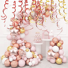 6pcs Swirl Balloon Curtain Decorations for Events