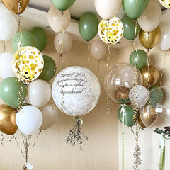 Golden Balloons Green Balloon Garland Kit 123Pcs
