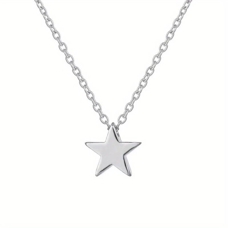 Pentagram Necklace Pendant Star Choker Women Mother's Birthday Gift