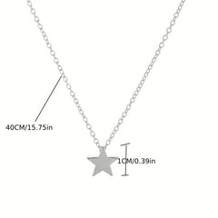 Pentagram Necklace Pendant Star Choker Women Mother's Birthday Gift