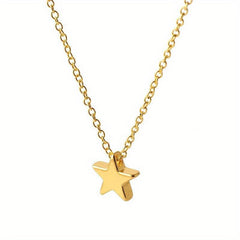 Pentagram Necklace Pendant Star Choker Women Mother's Birthday Gift