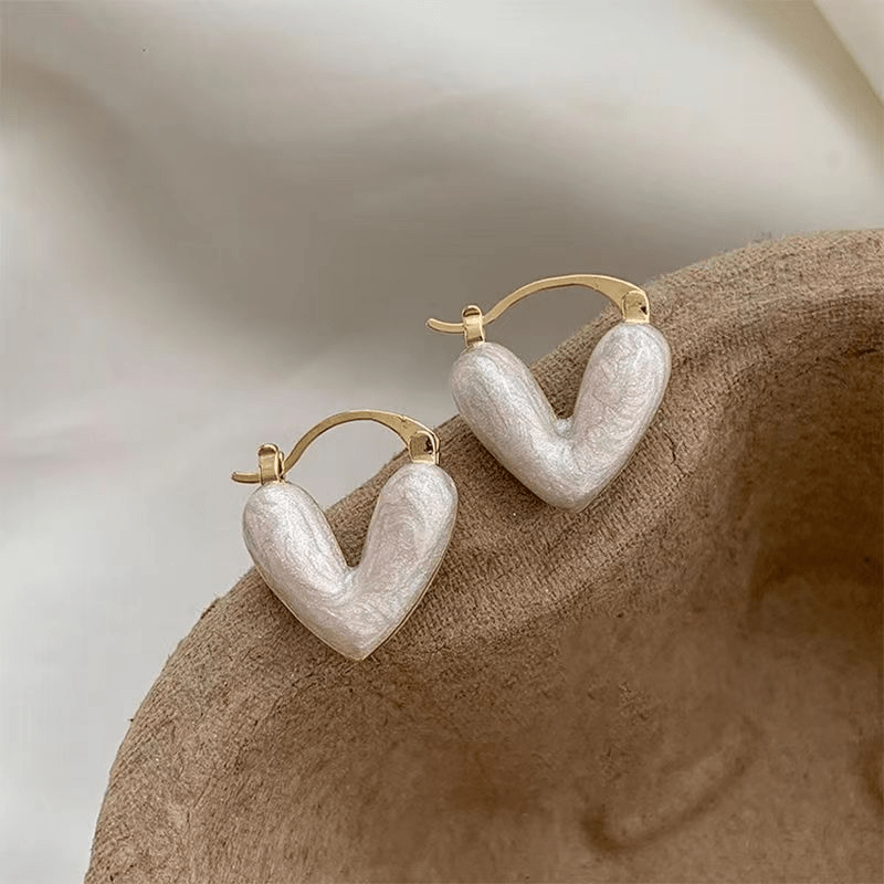 Heart Shape Earrings & Versatile Accessory Set