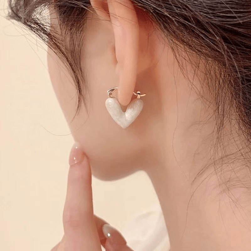 Heart Shape Earrings & Versatile Accessory Set