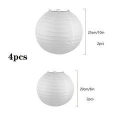 4pc Paper Lantern Ball Decorations for Events