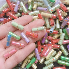 50pcs Love Letter Capsules DIY Confession Small Pills Small Paper Strips