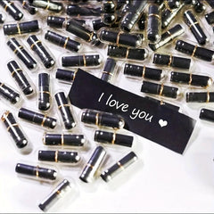 50pcs Love Letter Capsules DIY Confession Small Pills Small Paper Strips