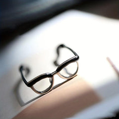 Adjustable Glasses Ring Hand Jewelry for Women - Creative Birthday Gift