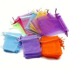 50pcs Organza Bag 10x16cm Wedding Party Candy Packaging Bag