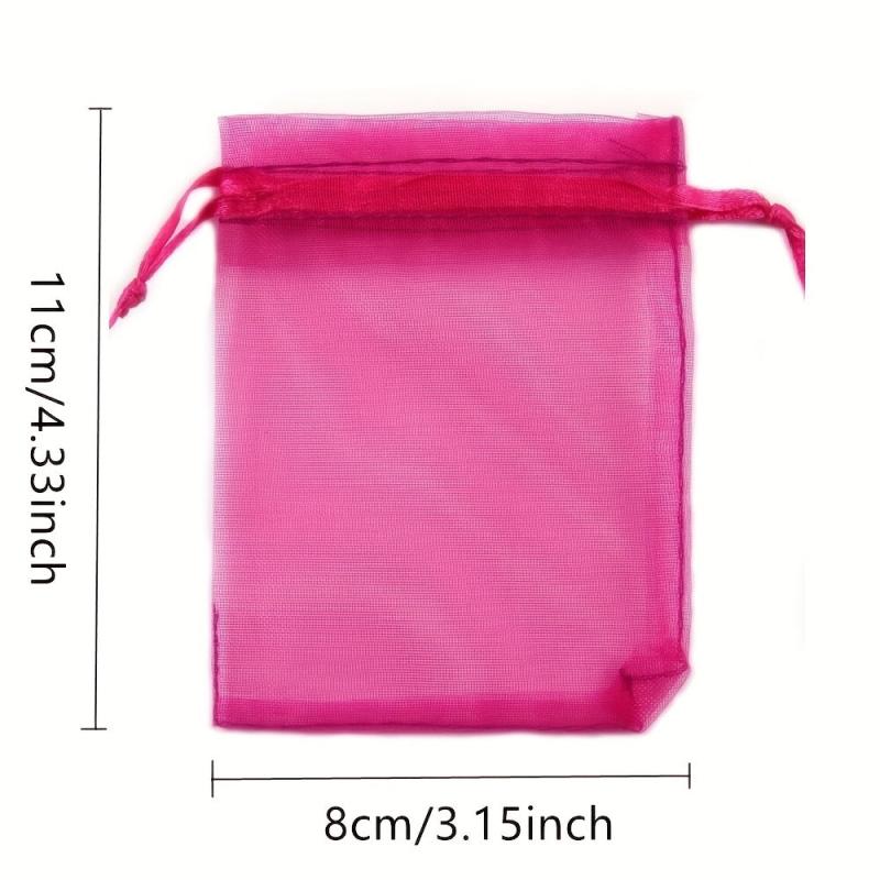 50pcs Organza Bag 10x16cm Wedding Party Candy Packaging Bag