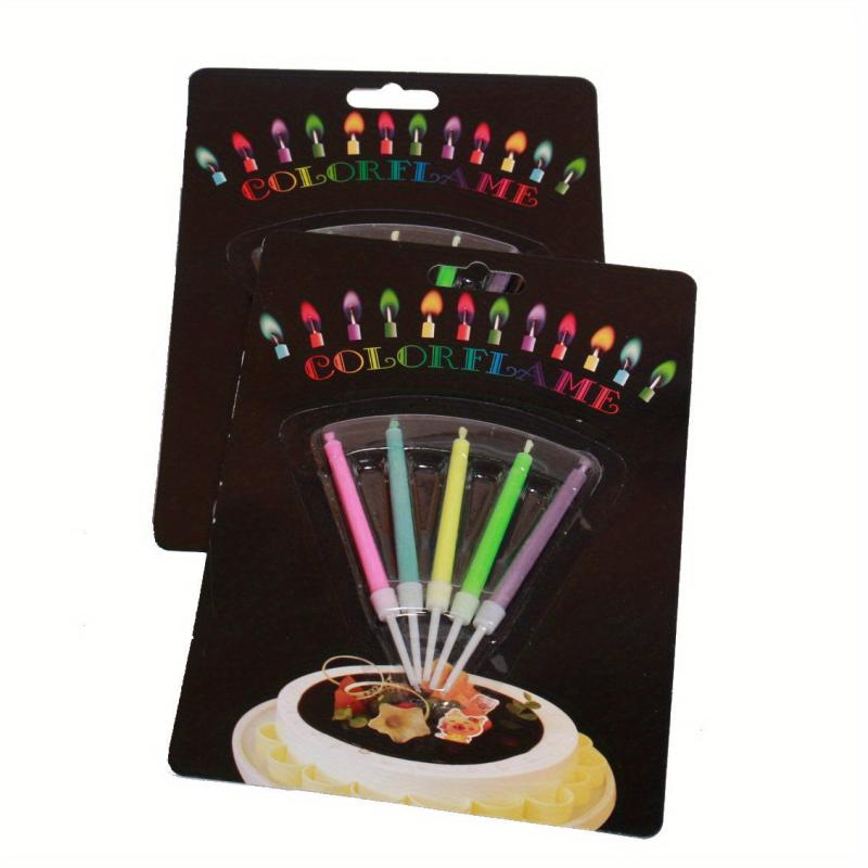 Rainbow Flame Candle Ins Party Candle Creative Cake Decoration