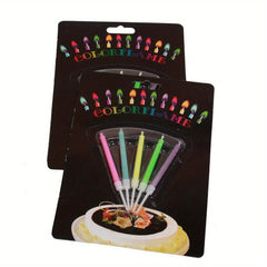 Rainbow Flame Candle Ins Party Candle Creative Cake Decoration