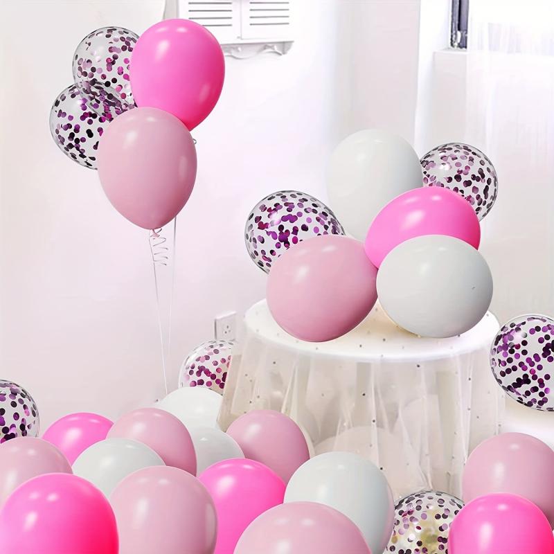 40pcs Pink Balloons in Various Shades for Special Occasions