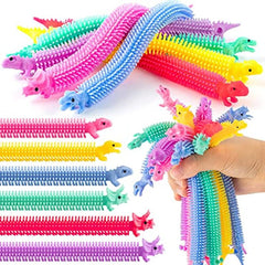 12pcs Stretchy Strings Fidget Toys Colorful Pull String Fidget