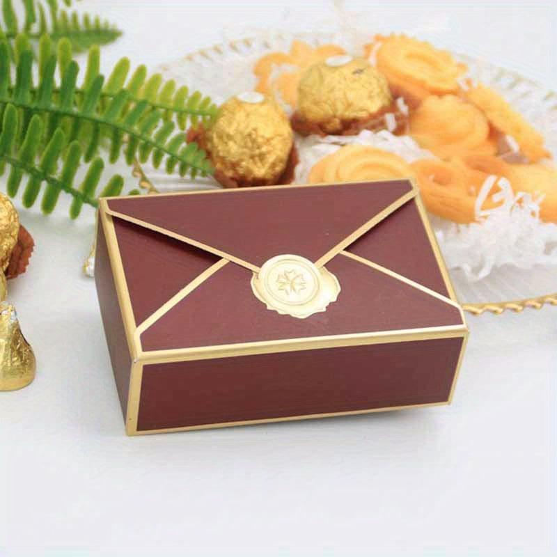 Envelope Shape Box DIY Stamp Candy Chocolate Packaging Party Favors