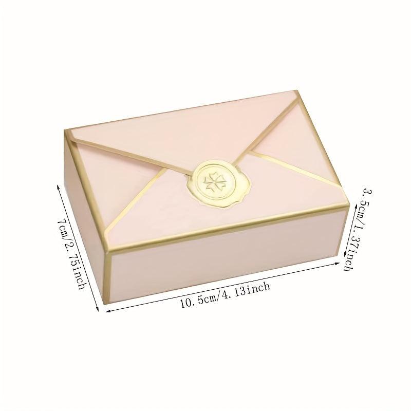 Envelope Shape Box DIY Stamp Candy Chocolate Packaging Party Favors