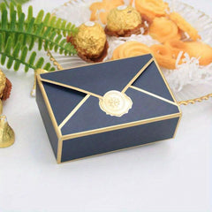 Envelope Shape Box DIY Stamp Candy Chocolate Packaging Party Favors