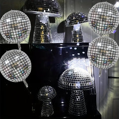 6pcs Disco Ball Balloons for 70s Disco Dance Party