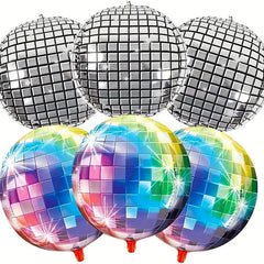 6pcs Disco Ball Balloons for 70s Disco Dance Party
