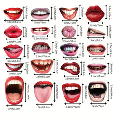 20pcs Funny Lip Photobooth Props Wedding Decoration