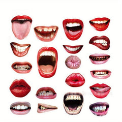 20pcs Funny Lip Photobooth Props Wedding Decoration