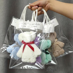 Plush Bear Towel With Bag Gift Set - Cute Cartoon Doll Towel