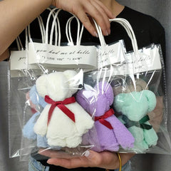 Plush Bear Towel With Bag Gift Set - Cute Cartoon Doll Towel