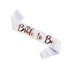 7pcs Rose Gold Satin Sash Set for Bachelorette & Wedding Celebrations
