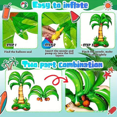 2pcs 52in Palm Tree Balloons Wedding Party Decoration Inflatable Hawaiian