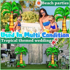 2pcs 52in Palm Tree Balloons Wedding Party Decoration Inflatable Hawaiian