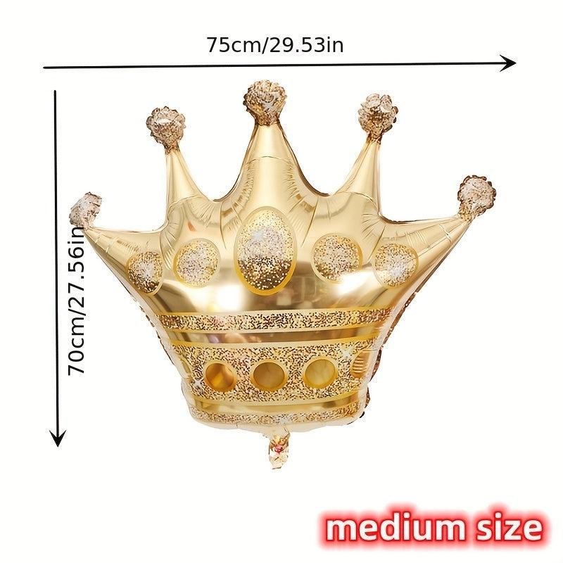1pc Birthday Party Crown Balloon Decoration Aluminum Film Balloon