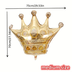 1pc Birthday Party Crown Balloon Decoration Aluminum Film Balloon