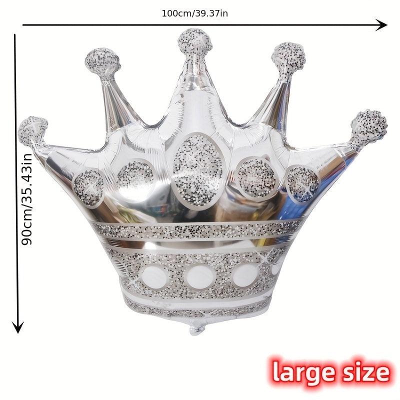 1pc Birthday Party Crown Balloon Decoration Aluminum Film Balloon