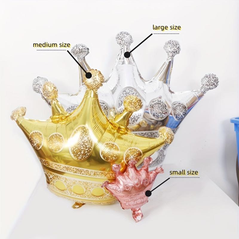 1pc Birthday Party Crown Balloon Decoration Aluminum Film Balloon