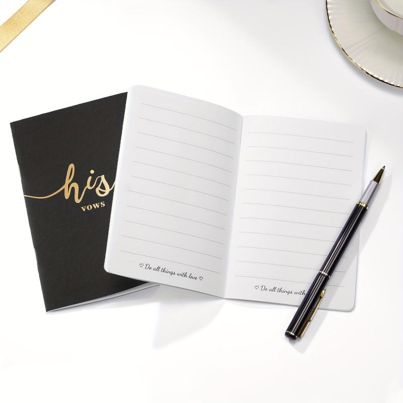 Vekola Vow Books For Wedding His And Hers 6X4 Golden