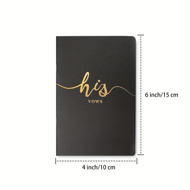 Vekola Vow Books For Wedding His And Hers 6X4 Golden