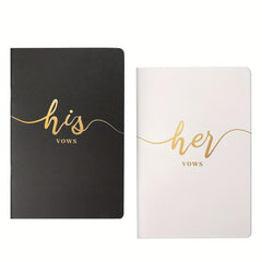 Vekola Vow Books For Wedding His And Hers 6X4 Golden