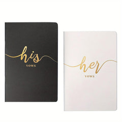 Vekola Vow Books For Wedding His And Hers 6X4 Golden