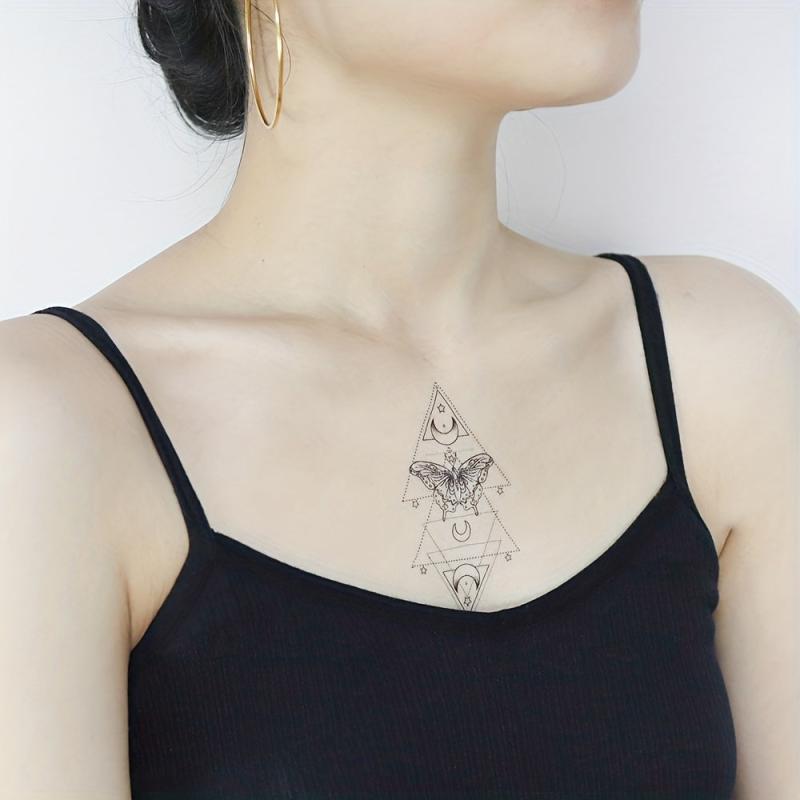 Butterfly Flying Luminous Tattoo Sticker Waterproof Body Decoration for Girls