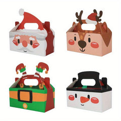 12pcs Christmas Carrying Box Candy Chocolate Packaging Party Favors