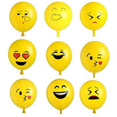 10pcs Yellow Expression Balloon Room Decor for Birthday Party