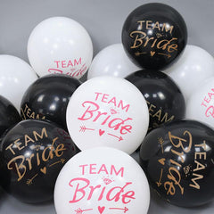 10pcs Team Bride Latex Balloons Bachelorette Hen Party Decor