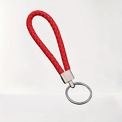 Faux Leather Key Chain Braided Rope Keychain Car Pendant Accessories