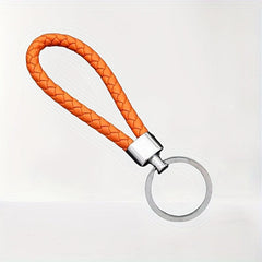 Faux Leather Key Chain Braided Rope Keychain Car Pendant Accessories