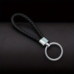 Faux Leather Key Chain Braided Rope Keychain Car Pendant Accessories