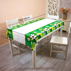 Football Party Tablecloth 71x42.5 Inch