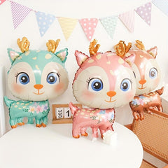 1pc 73 Plum Deer Aluminum Film Balloons Jungle Animal Theme Party Decoration