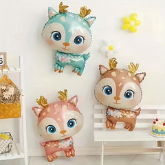 1pc 73 Plum Deer Aluminum Film Balloons Jungle Animal Theme Party Decoration